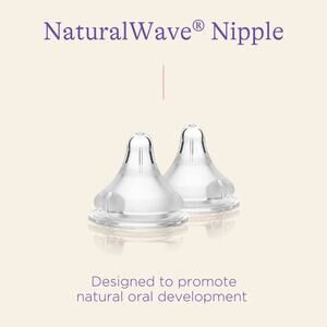 Lot Of 2 PACKS 2 Per Pack Natural Wave Nipples Fast Flow BPS/BPA Free